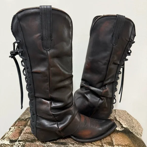 New Freebird Black Wilma Boots Size